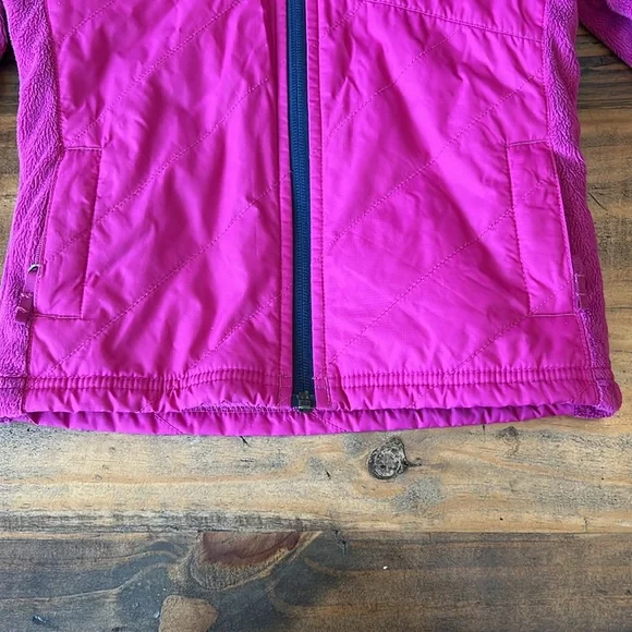 Columbia Girls Hooded Partial Fleece Jacket, XXS (4/5) - Picture 4 of 9